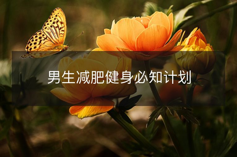男生减肥健身必知计划 男生减肥健身必知计划